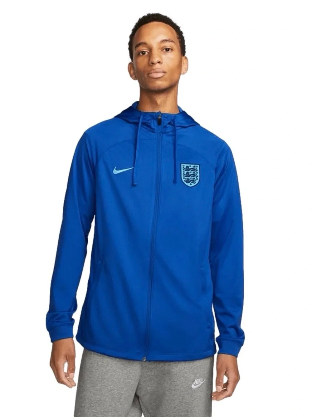 New Nike Dri-FIT England Strike Hooded Track Jacket Men’s Size Medium DM9529-480